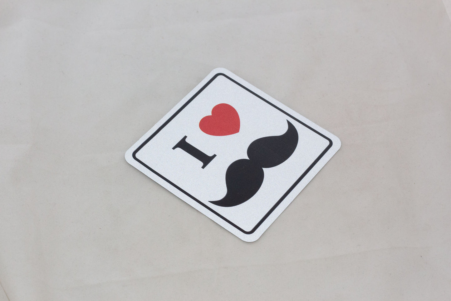 I Love Mustache AR Sticker