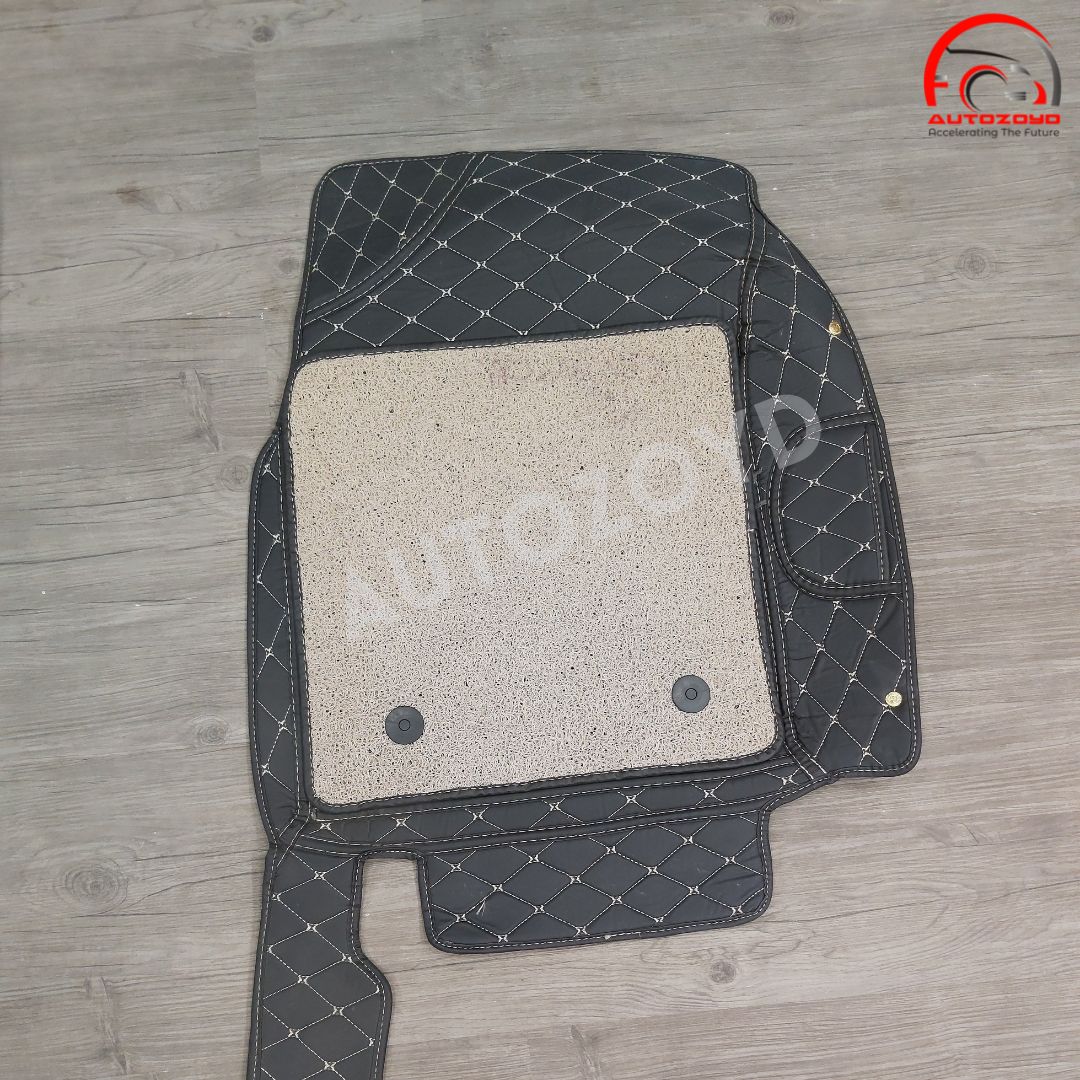 Toyota Corolla 11D Floor Mats Black Beige Stitch