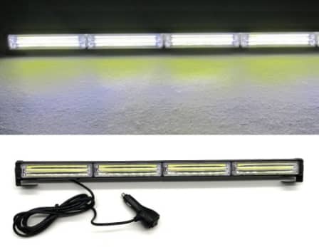6 Stepper WHite Bar Light 12v Lighter Adapter 32 Functions