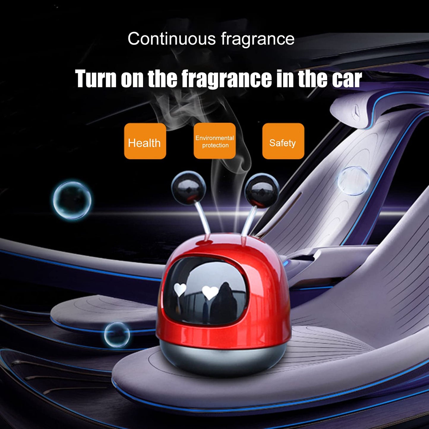 Car Robot Style Perfumed Scented Dashboard Decoration Red
