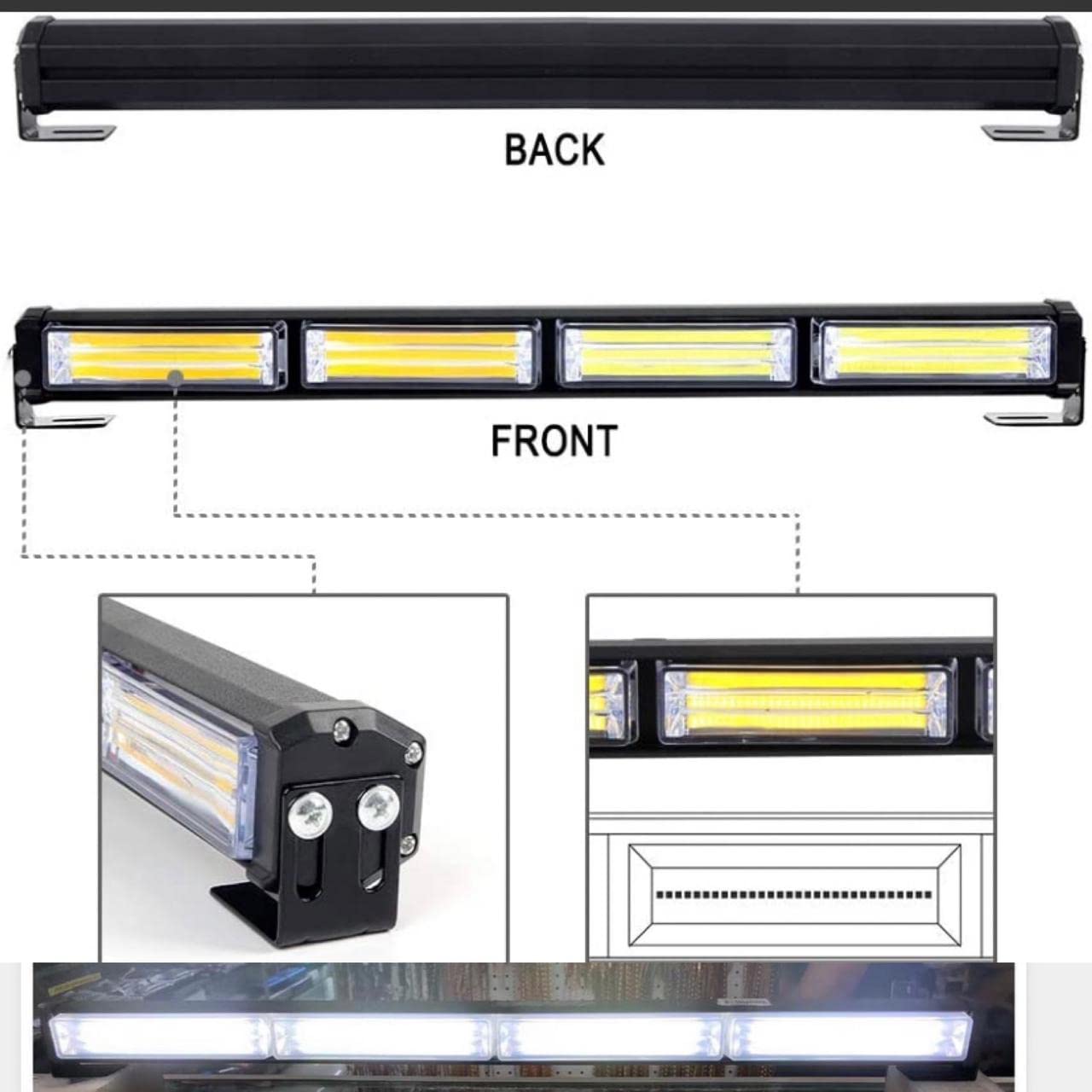 4 Stepper Bar Light 12V With Adapter