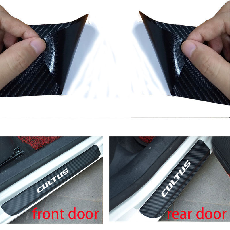 Suzuki Cultus Carbon Fibre Door Sill Stickers