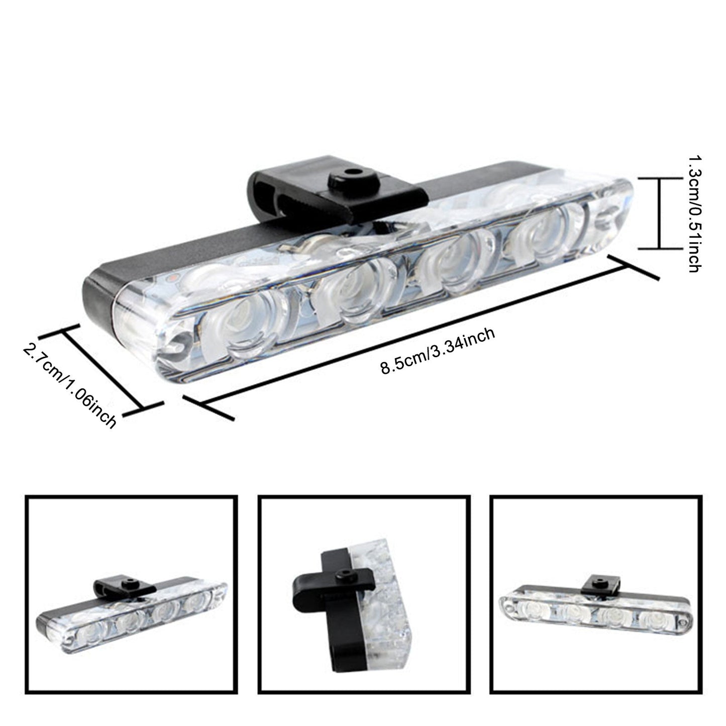 White Flashers Wired Controller 4pc 4LED