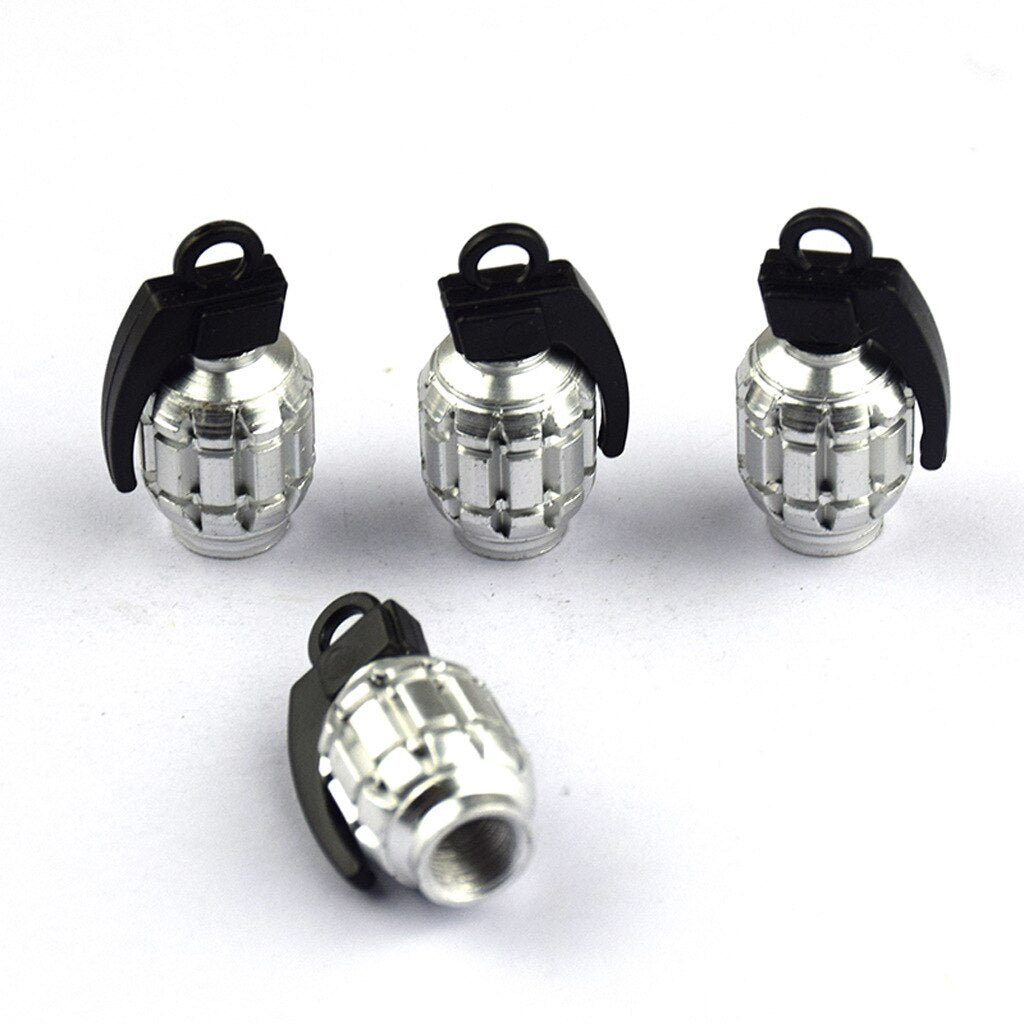 Grenade Wheel Lugnuts Silver