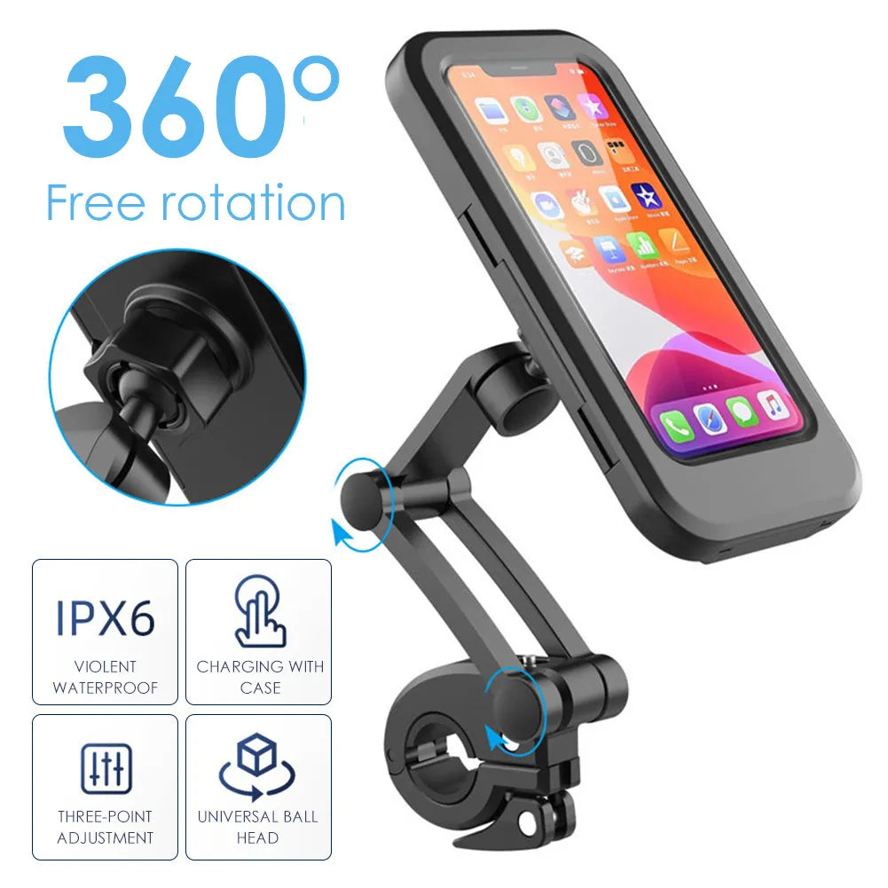 Bike/Cycle Phone Holder Waterproof 360 Degree Rotation