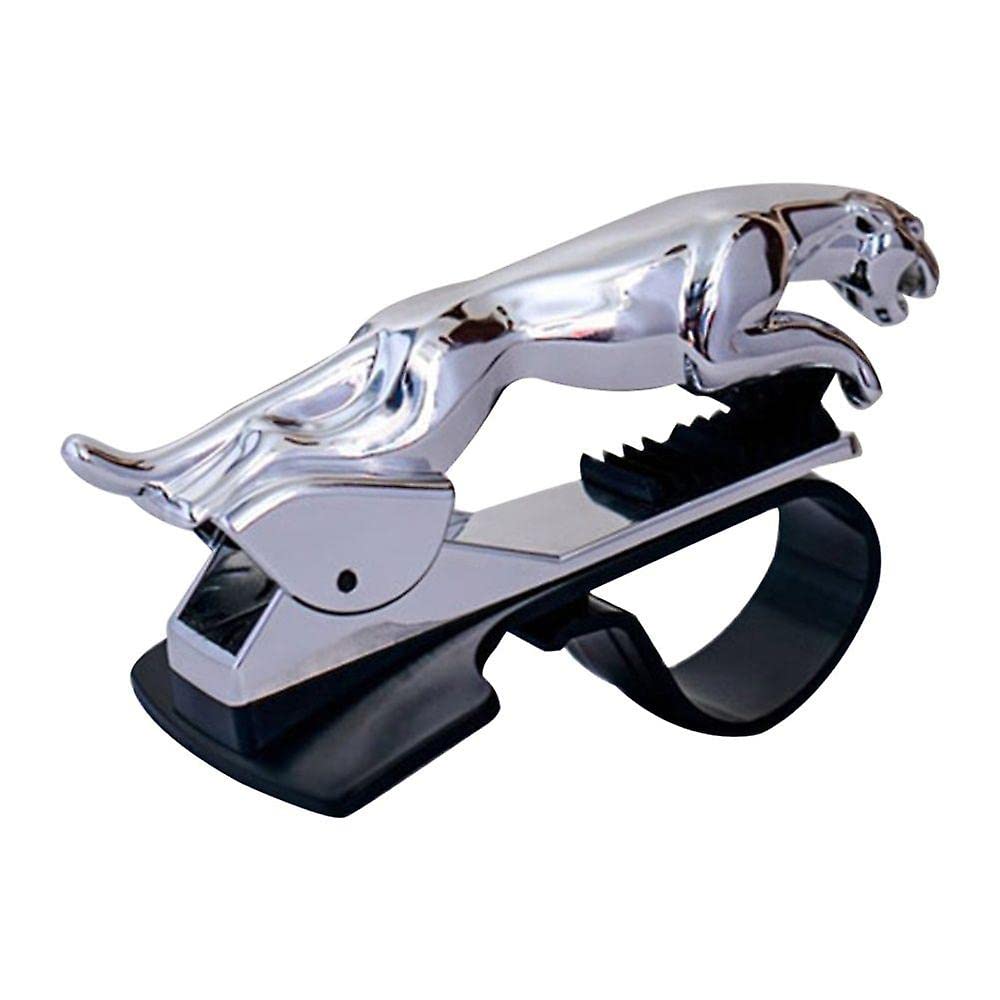 Jaguar Phone Holder Clip Style Adhesive Silver