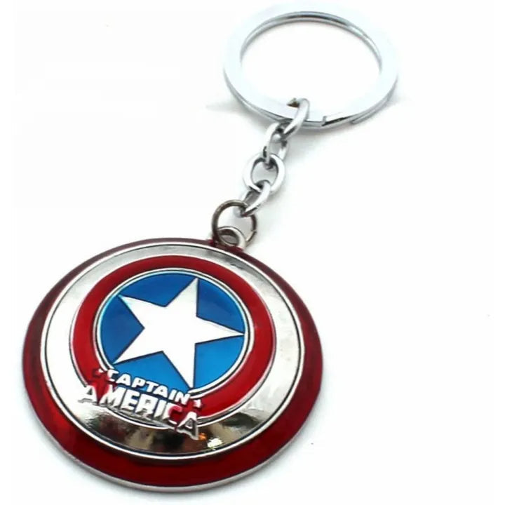 Captain America Keychain-Keyholder-Keyring Silver