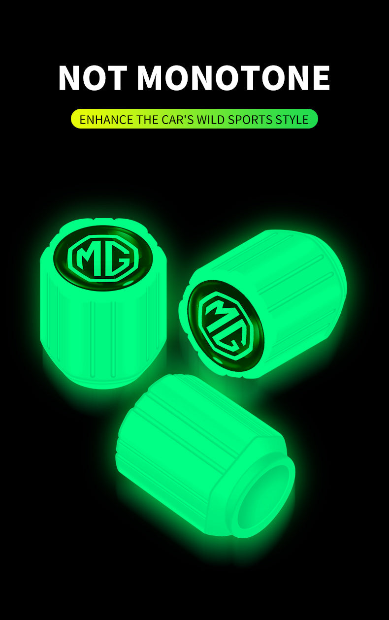4pc Illuminous Neon Tyre Valve For MG