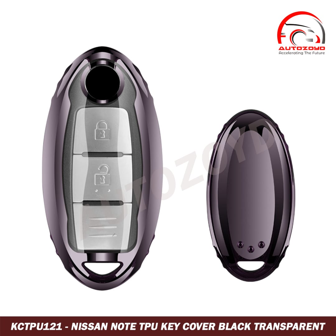 Nissan Note TPU Key Cover Black Transparent
