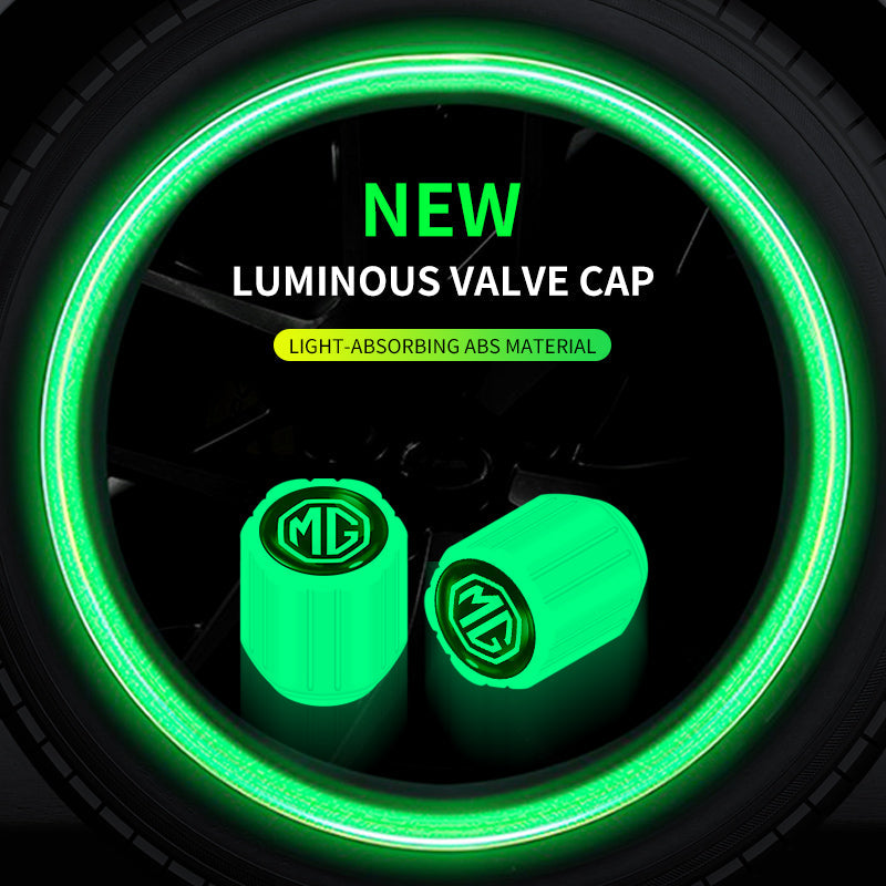 4pc Illuminous Neon Tyre Valve For MG