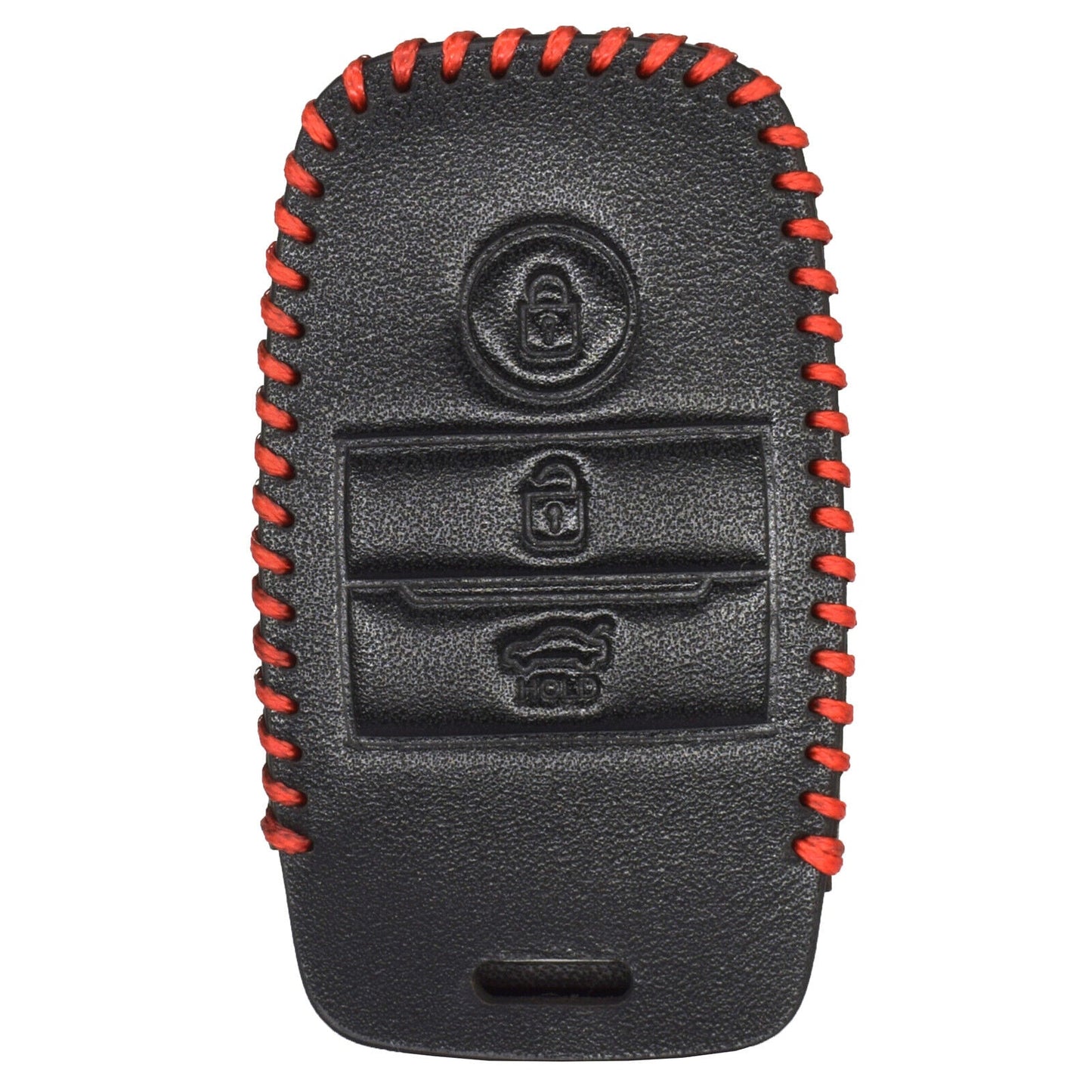 KIA Stonic Leather Red Stich Key Cover