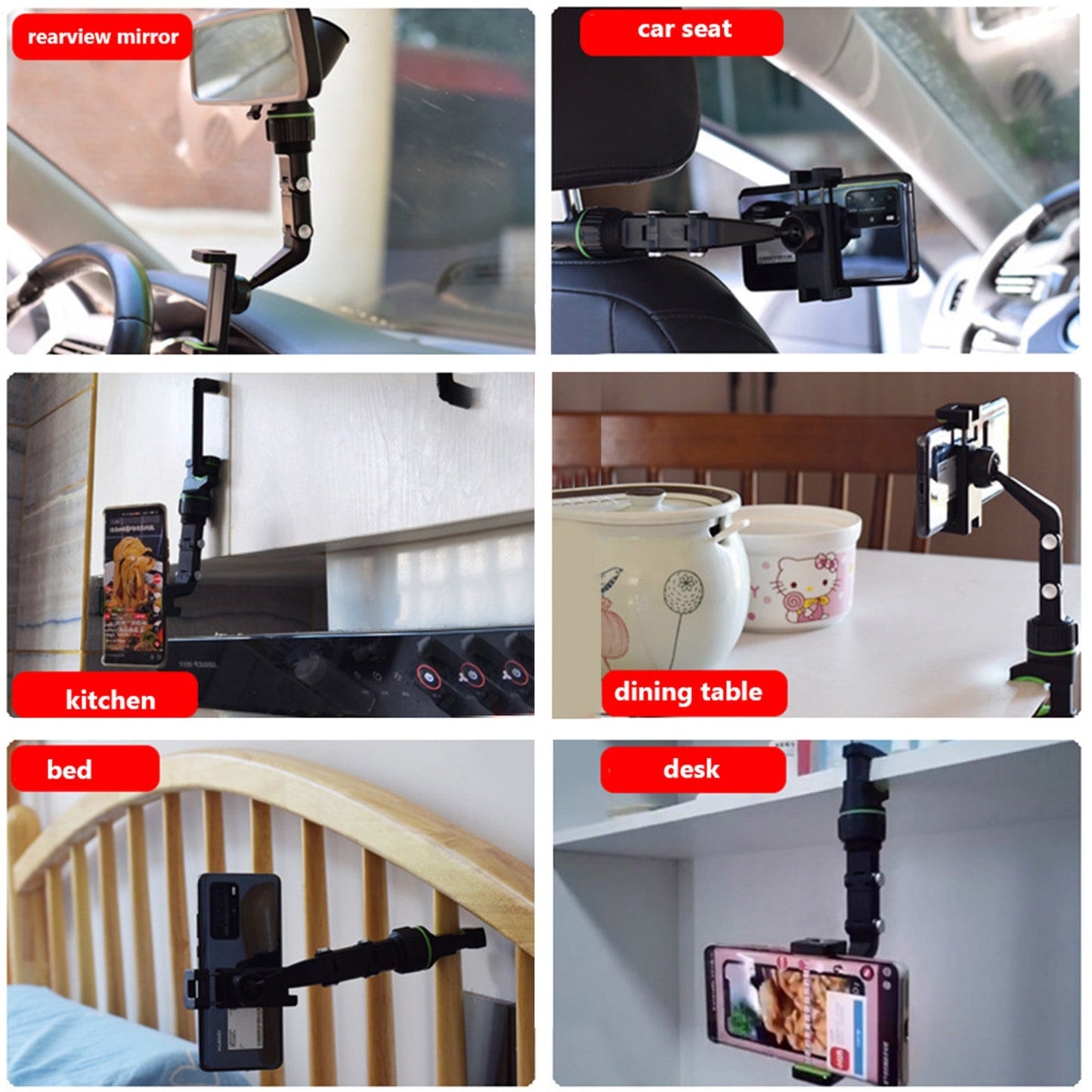 Universal 360 Degree Phone Holder Green