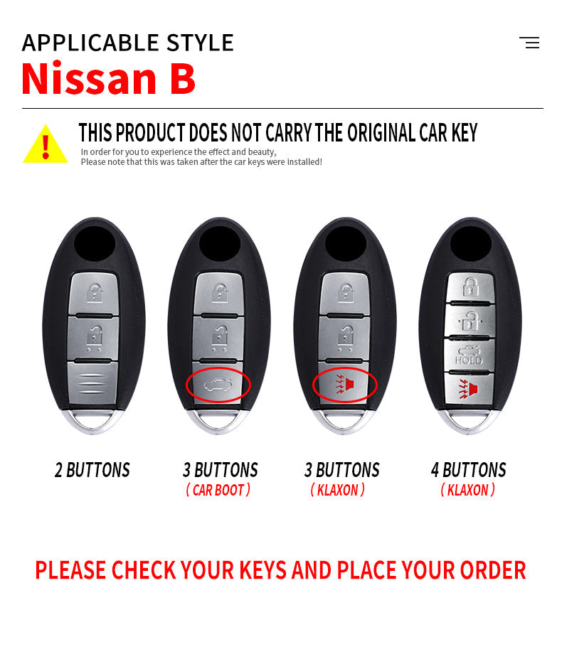 Nissan Note Zinc Alloy Key Cover