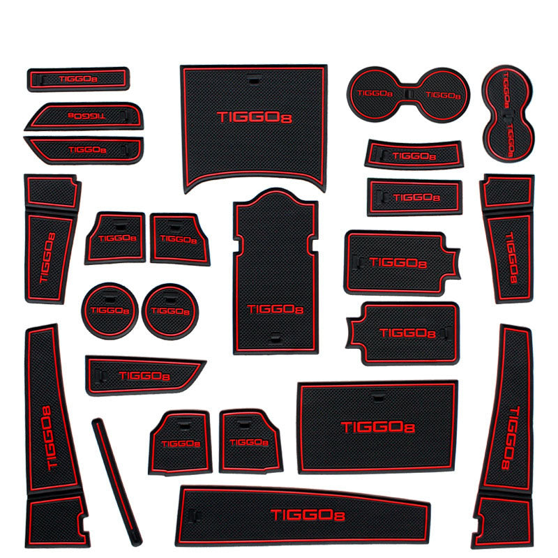 Cherry Tiggo 8 Interior Pvc Mats - Interior Groove Mats/Cup Holder Slot Mats/Interior Mats