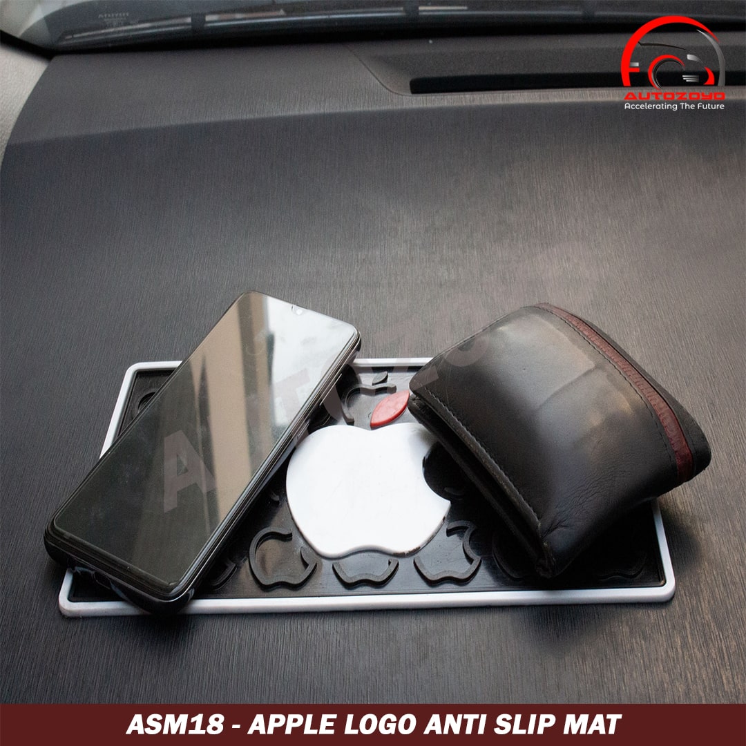 Apple Logo Anti Slip Mat - Anti SKid Mats/Dash Mats/Dashboard Mats/Anti Slip Mats