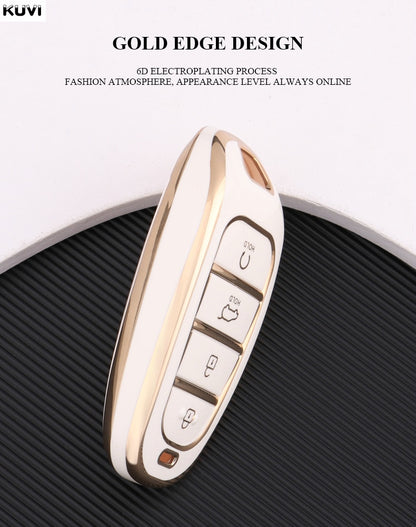 Hyundai Sonata Chrome Black TPU Key Cover