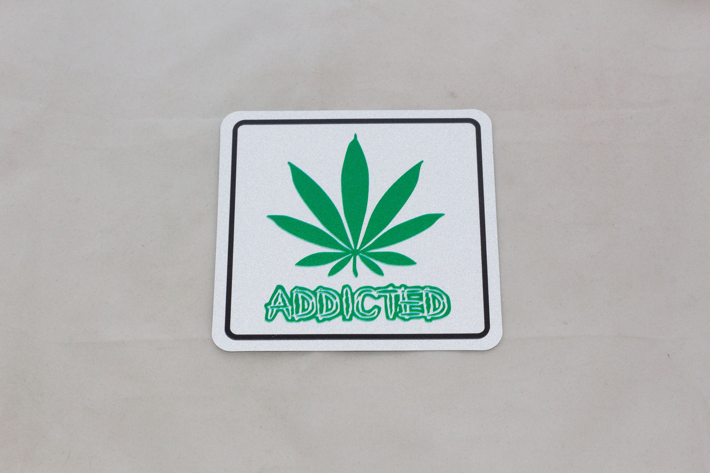 Weed Addicted AR Sticker