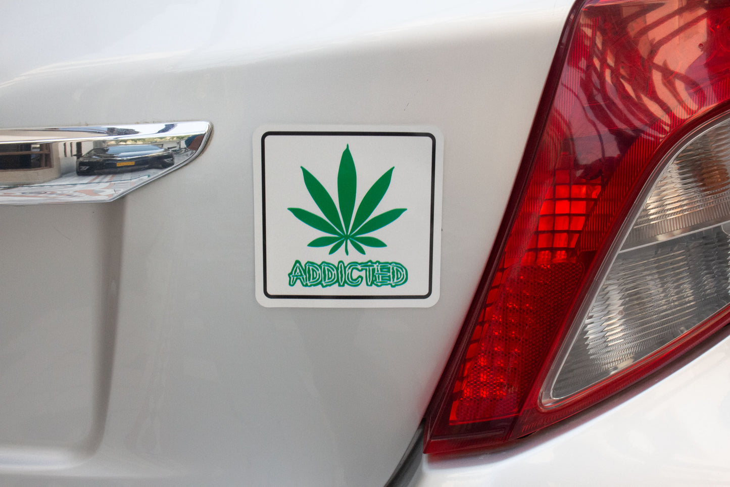 Weed Addicted AR Sticker