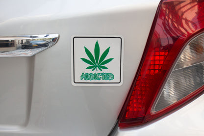 Weed Addicted AR Sticker