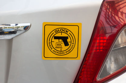 GLock Yellow AR Sticker