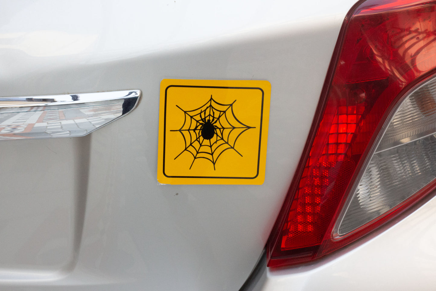 Spider Web Yellow AR Sticker