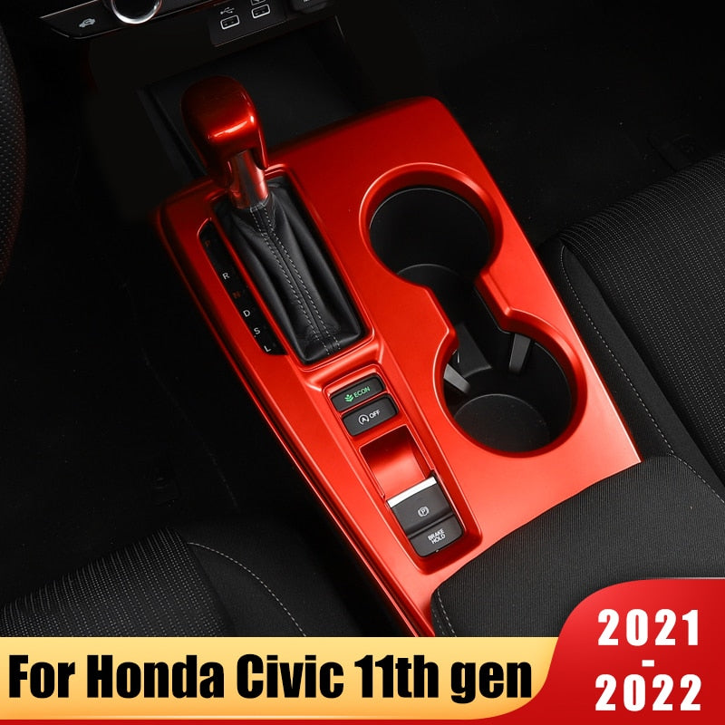 Honda Civic 2022 Gear Box Cover Red