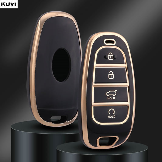 Hyundai Sonata Black Gold TPU Key Cover