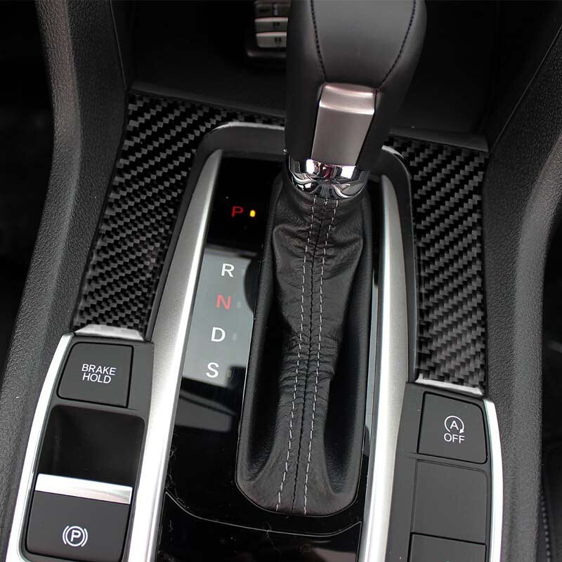 Honda Civic 2016-2021 Small U Gear Trim Carbon Fibre