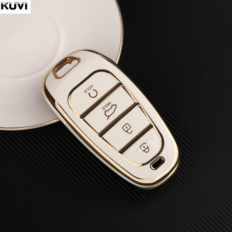 Hyundai Sonata Chrome Black TPU Key Cover