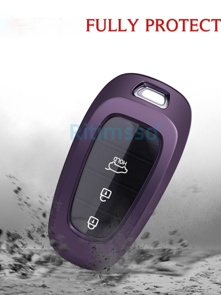 Hyundai Sonata Purple TPU Key Cover