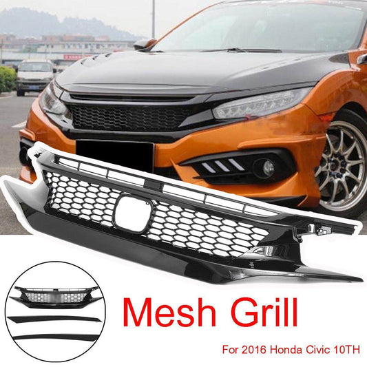 Honda Civic X Front Grill SI Version 2 - Honda Civic X 2016,2017,2018,2019,2020,2021,2022(10th Generation)