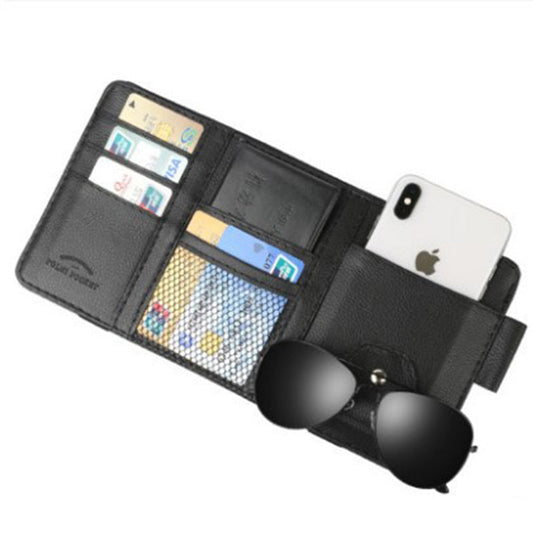 Car Sunvisor Organizer for Sunglasses Cards And Important Car Documents