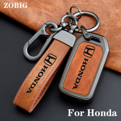 Honda Civic X Turbo Zinc Alloy Leather Key Cover