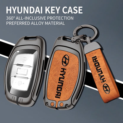 Hyundai Tucson/Elantra Zinc Alloy Leather Key Cover