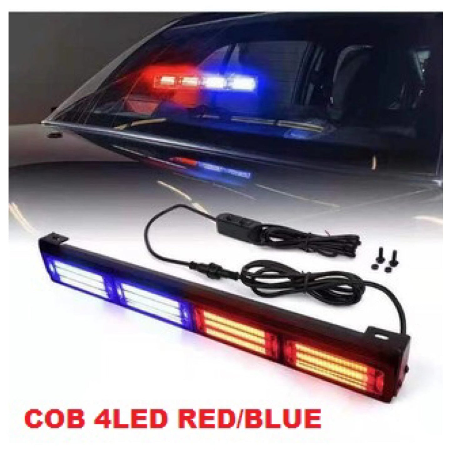 4 Stepper Windscreen Police Light