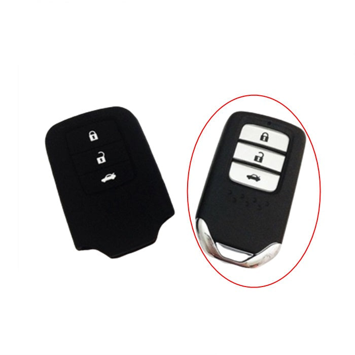 Civic X Key Cover Silicone Honda Civic X 2016,2017,2018,2019,2020,2021,2022(10th Generation) Soft Silicone Key Cover Carbon Fiber Pattern