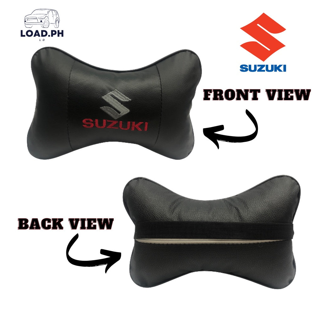 Suzuki 2pc Neck pillow Set Black