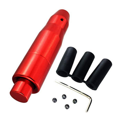 Straight Gearknob With Handbrake Style Button Red