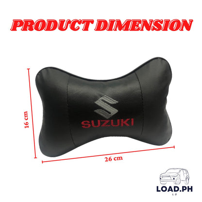 Suzuki 2pc Neck pillow Set Black