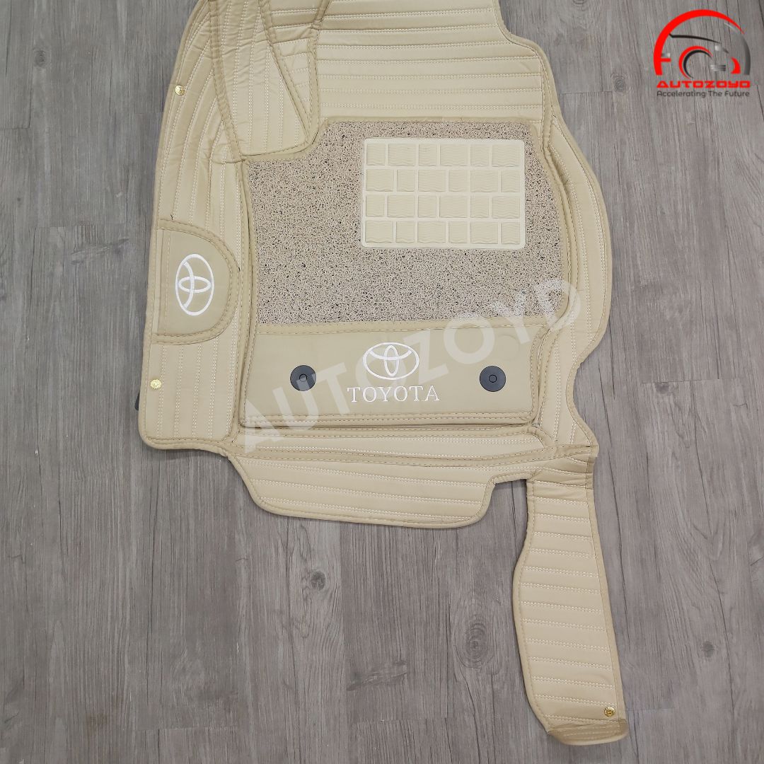 Toyota Corolla 11D Floor Mats Beige Stitch