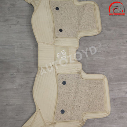 MG HS 11D Floor Mats Beige Stitch