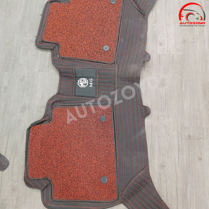 MG HS 11D Floor Mats Black Red Stitch