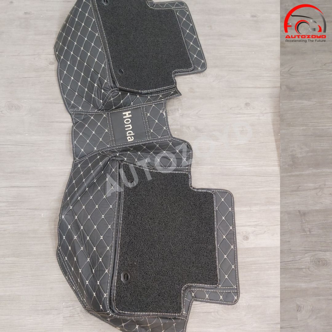 Honda Civic 11D Floor Mat Black Beige Stitch