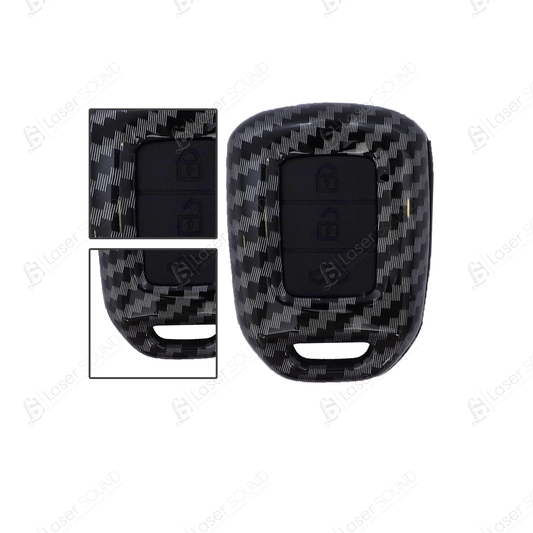 Honda City 2022 1.2 Carbon Fibre Hard Key Cover - Honda City 2022,2023(6th Generation) - Carbon Fiber Pattern Hard ABS Shell Key Cover - Carbon Fiber Pattern/Carbon Fiber