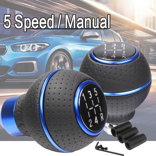 Gear Knob 5 Gear transmission Double Blue Line Sphere
