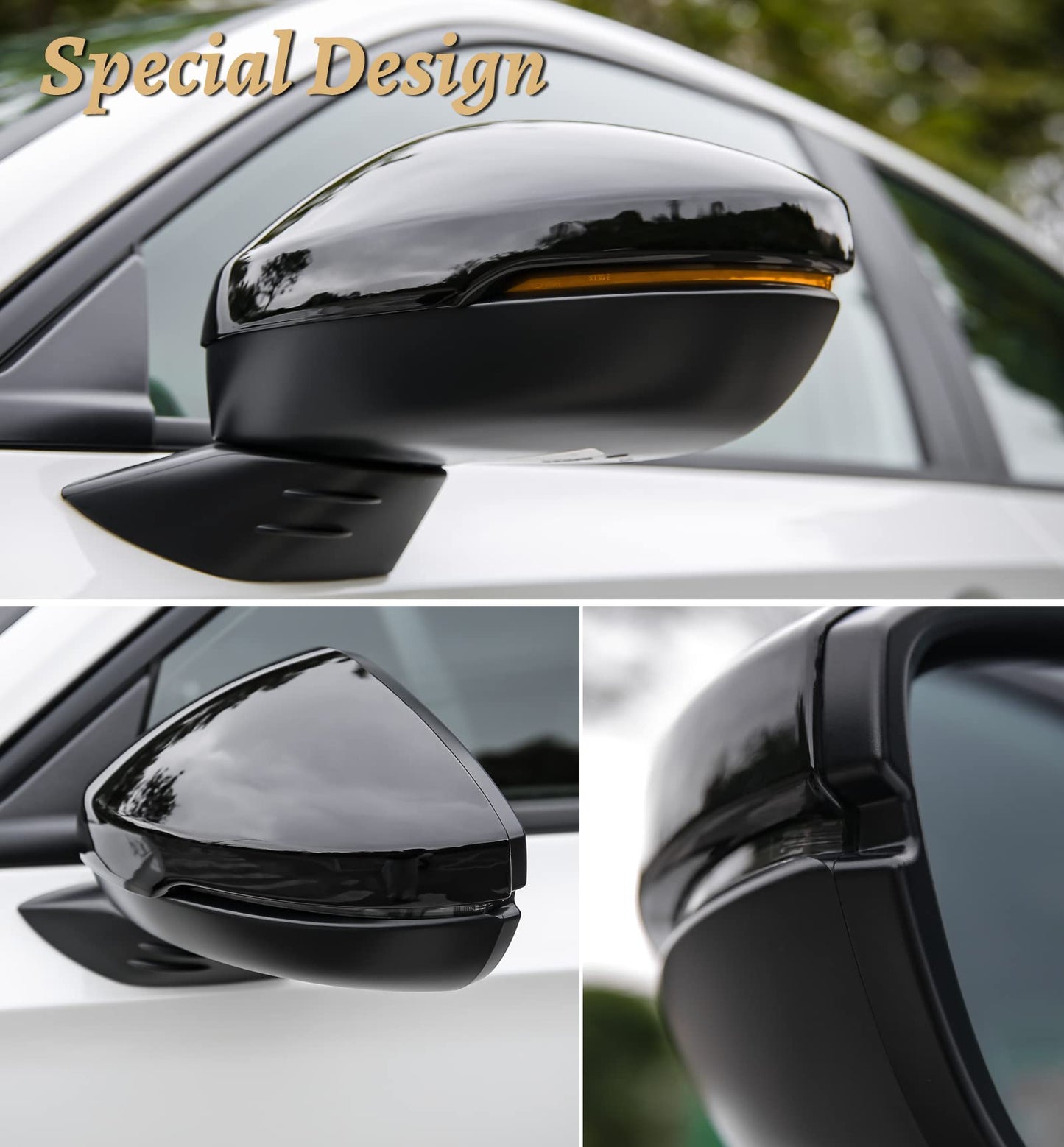 Honda Civic 2022 Side Mirror Cover Glossy Black