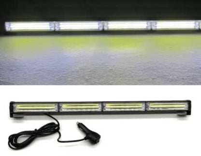 6 Stepper WHite Bar Light 12v Lighter Adapter 32 Functions