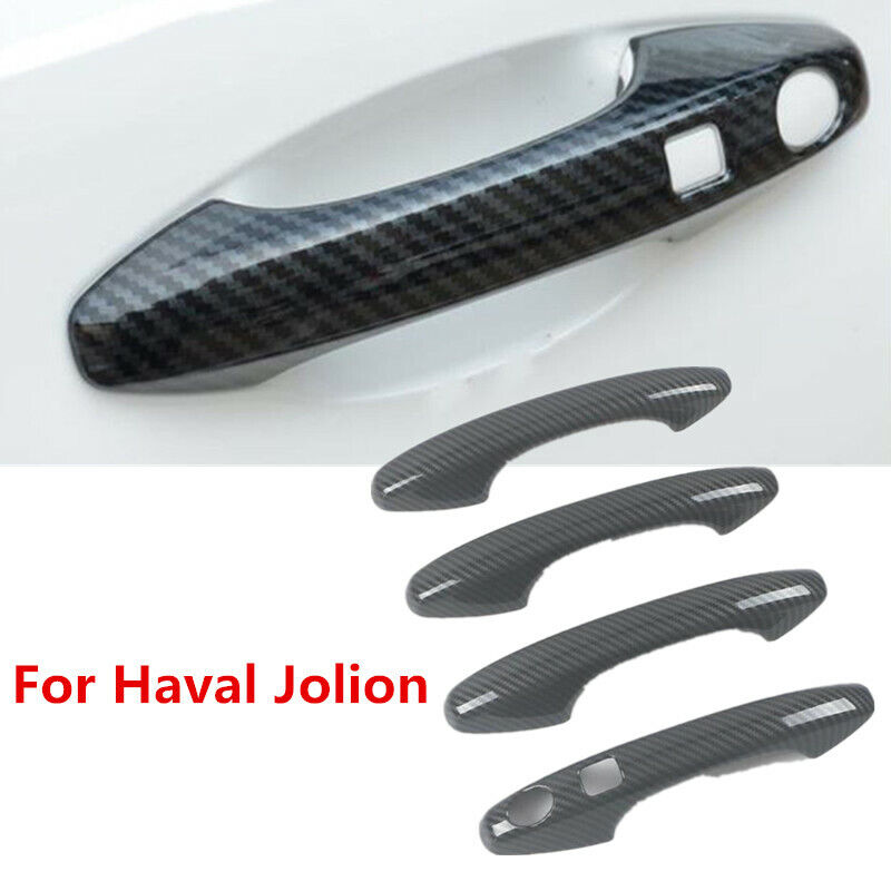 Haval Jolion Carbon fiber Door Handle Cover - Door Carbon Fibre Handle Covers/Door Handle Carbon Fibre TrimTrim/Door Handle Cover - Carbon Fiber Pattern/Carbon Fiber