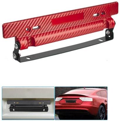 Number Plate Tilter Carbon Fibre Red