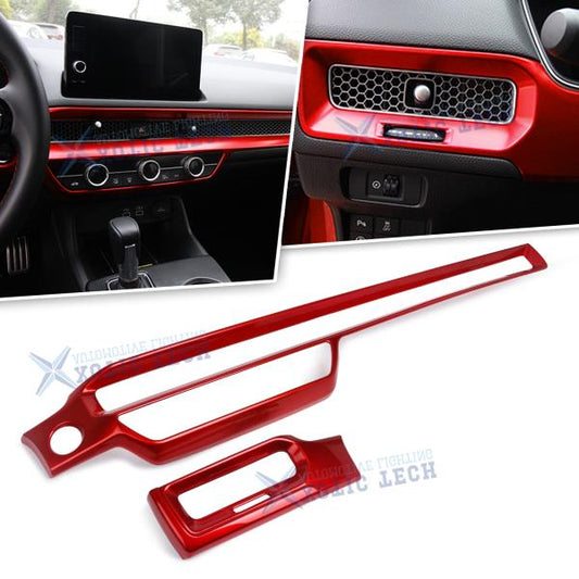 Honda Civic 2022 Dashboard Trims Red - Honda Civic X 2016,2017,2018,2019,2020,2021,2022(10th Generation)